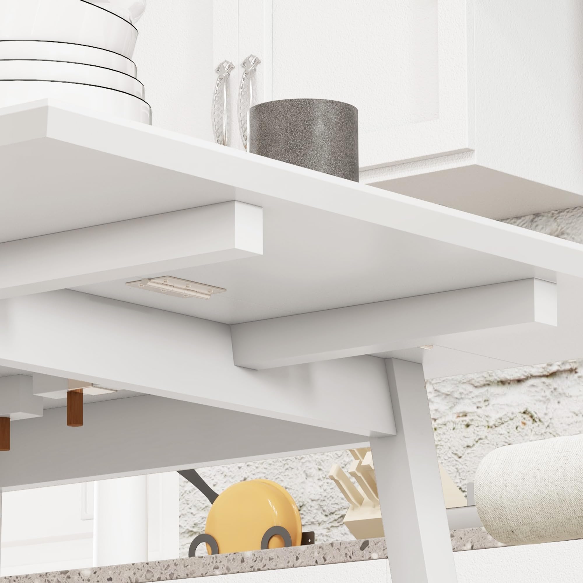 HOMCOM Esstisch Klappbar für 2-4 Personen 110 x 86 x 75 cm Weiß
