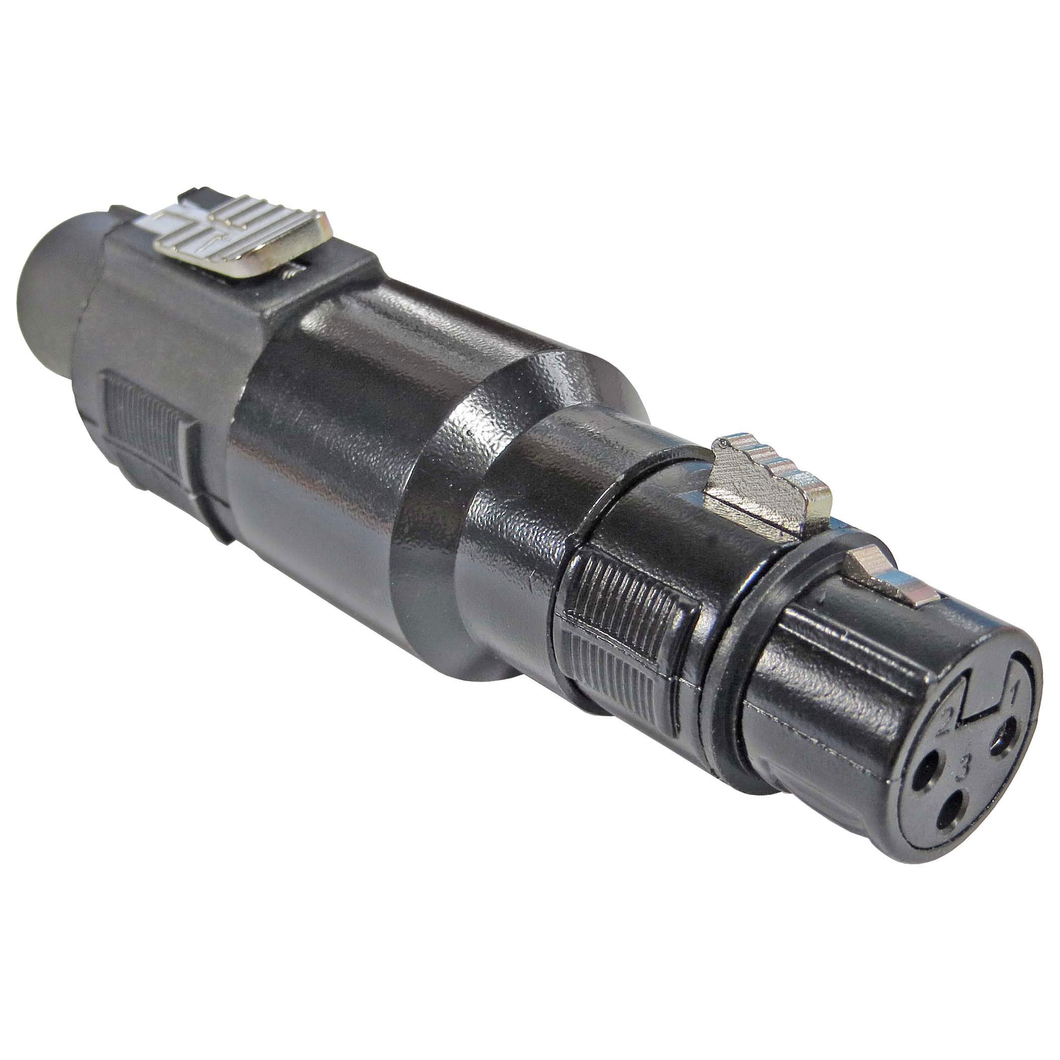 keepdrum ADA038 Speakon Adapter Złącze wtykowe XLR żeńskie do Speakon 2 szt.