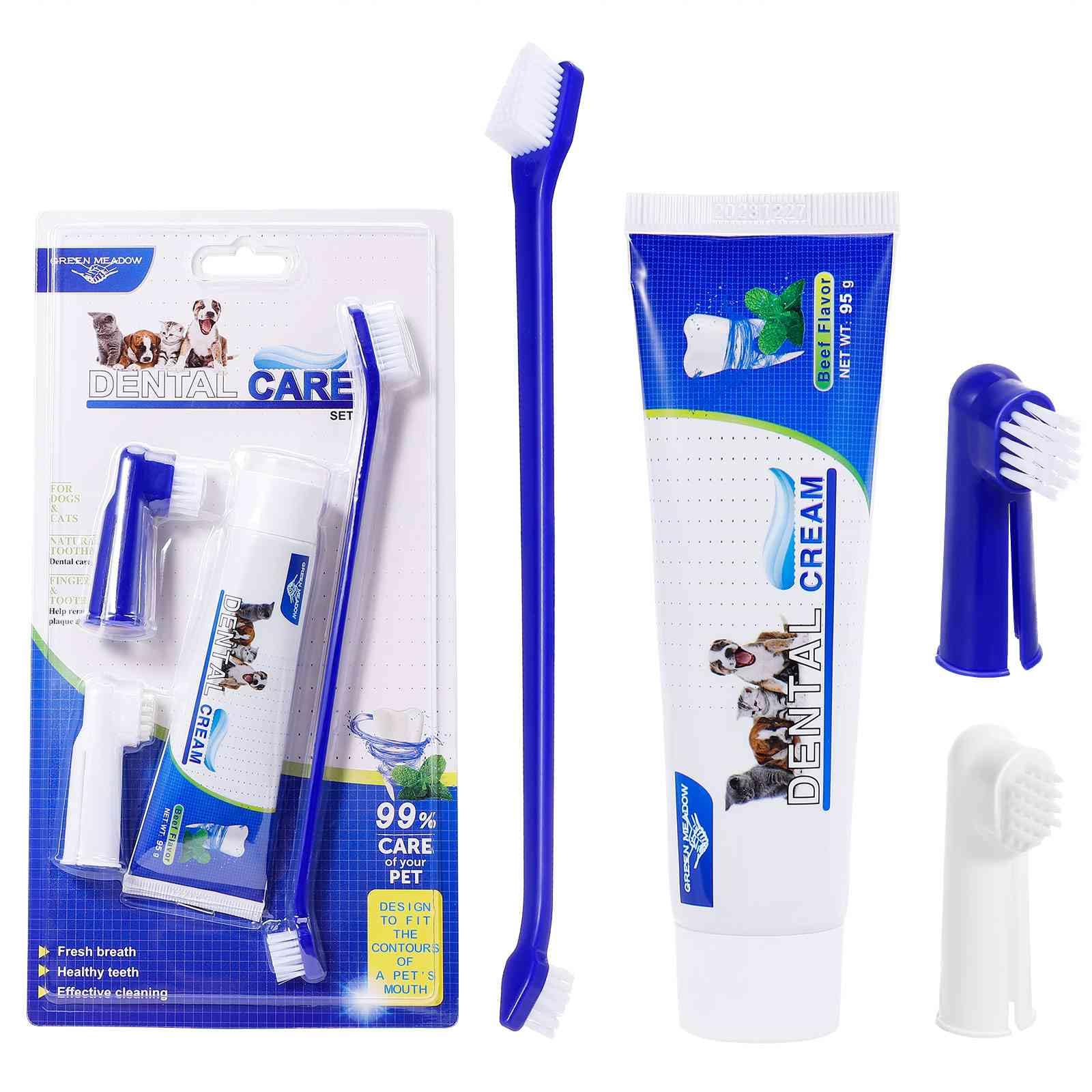 Best Cat Toothbrush & Toothpaste Kit for Minskin Cat, Kittnens and Adult Cats - Natural Ingredients Reduce Plaque, Whiten Teeth, Freshen Breath