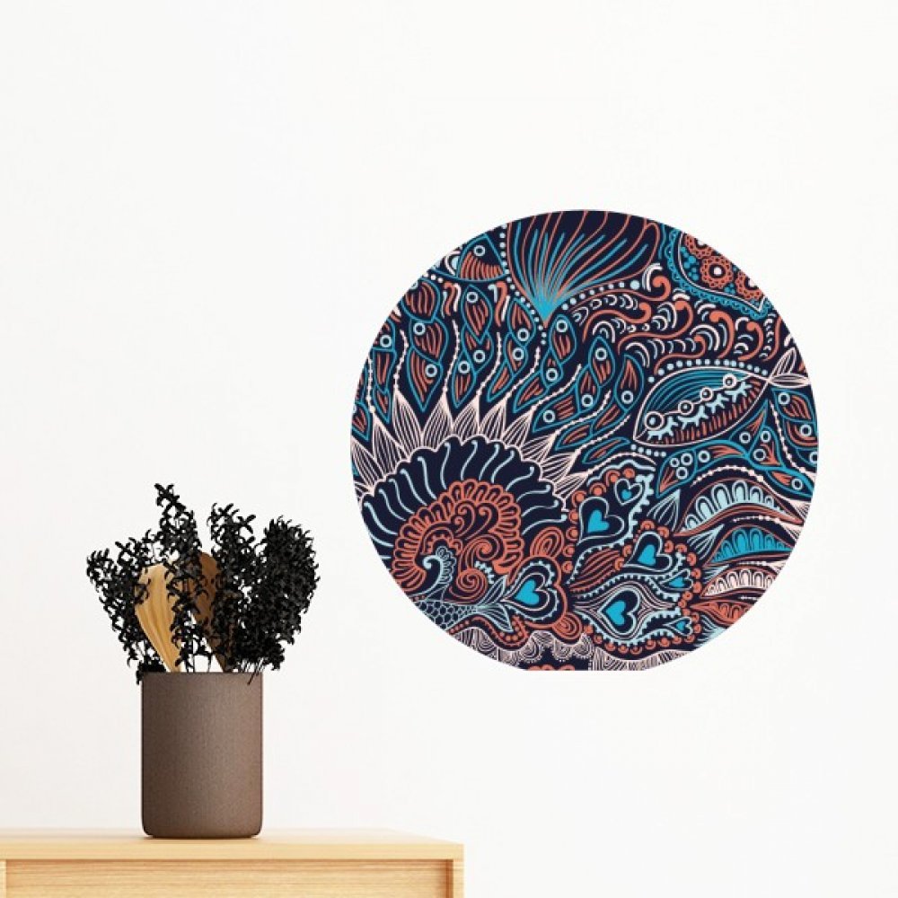 Stickers mural poisson texture 60cm papier peint amovible chambre DIYthinker