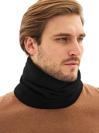 Winter Neck Warmer Gaiter for Men, Neck Scarf Neck Gaiter Women Ski, Fleece Windproof Face Mask Scarves