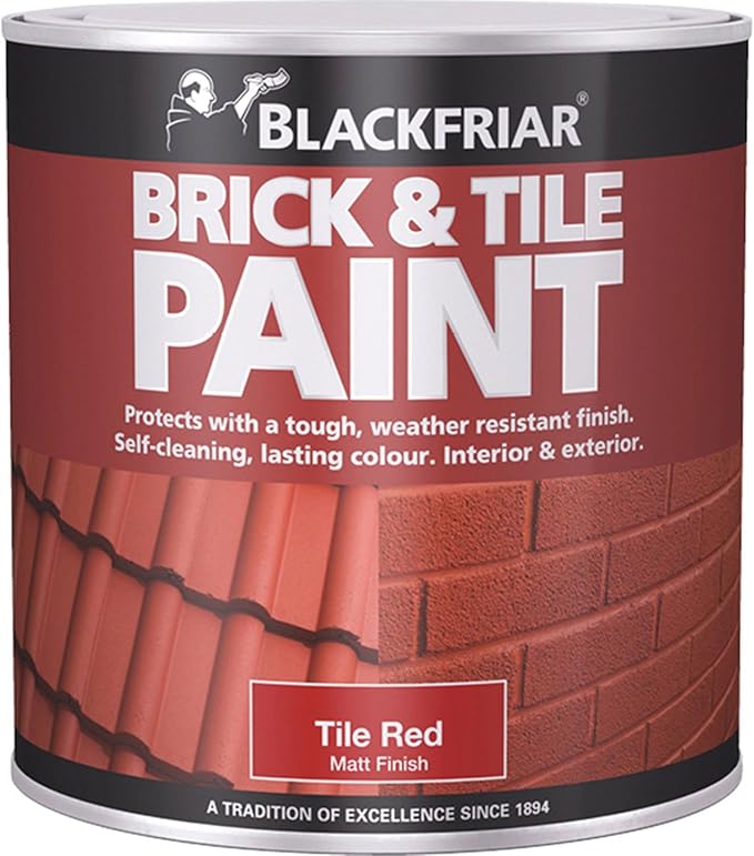 Blackfriar Brick & Tile Paint Matt Red 250ml Amazon.co.uk DIY & Tools