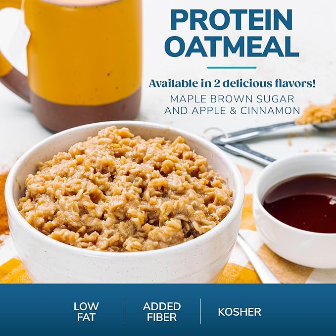 Avena Proteica Instantánea WonderSlim, Sabor Maple Brown Sugar, Sin Gluten (7 unidades) miniatura 5