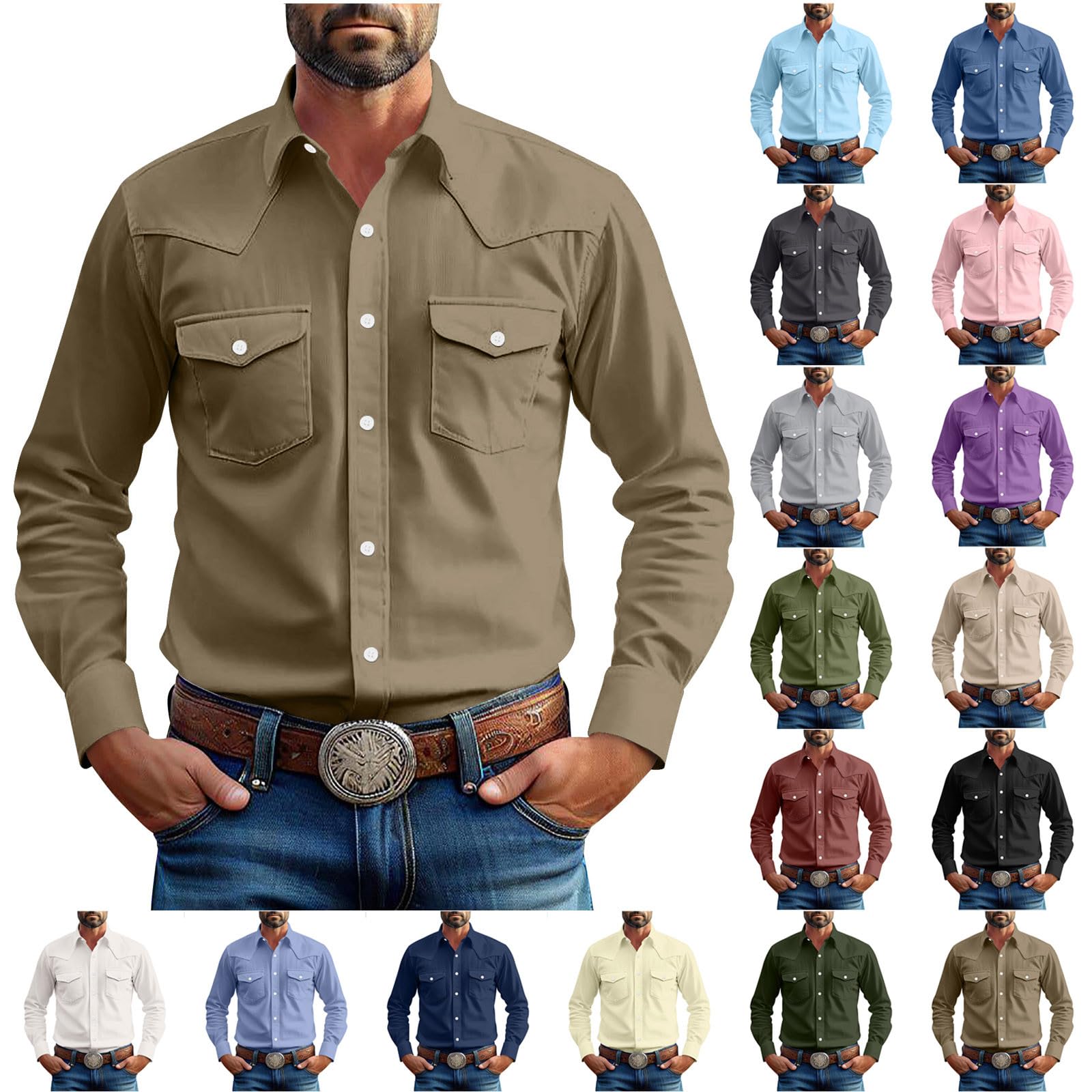 Camiseta de manga larga para hombre y adulto, lisa, con botones y transpirabilidad, capa base y tops para uso diario, oficina, estilo suave y inteligente