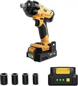 WAP Chave de Impacto K21 CH02 da WAP Encaixe Quadrado 1/2" 4 Soquetes Bateria Removível 350 Nm 2300 RPM 12V