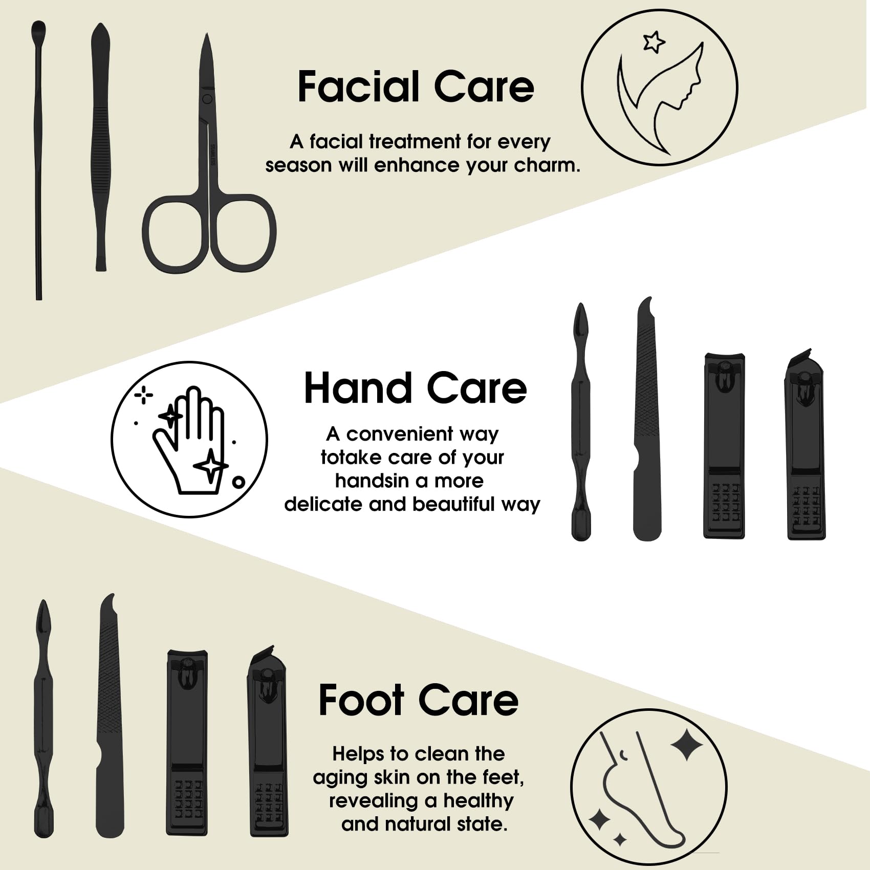 Juego de manicura, kit de manicura para hombres, divertidos rellenos de calcetines de Navidad para hombres y mujeres, regalos de Navidad para mamá, papá, marido, esposa, colegas, juego de cortaúñas