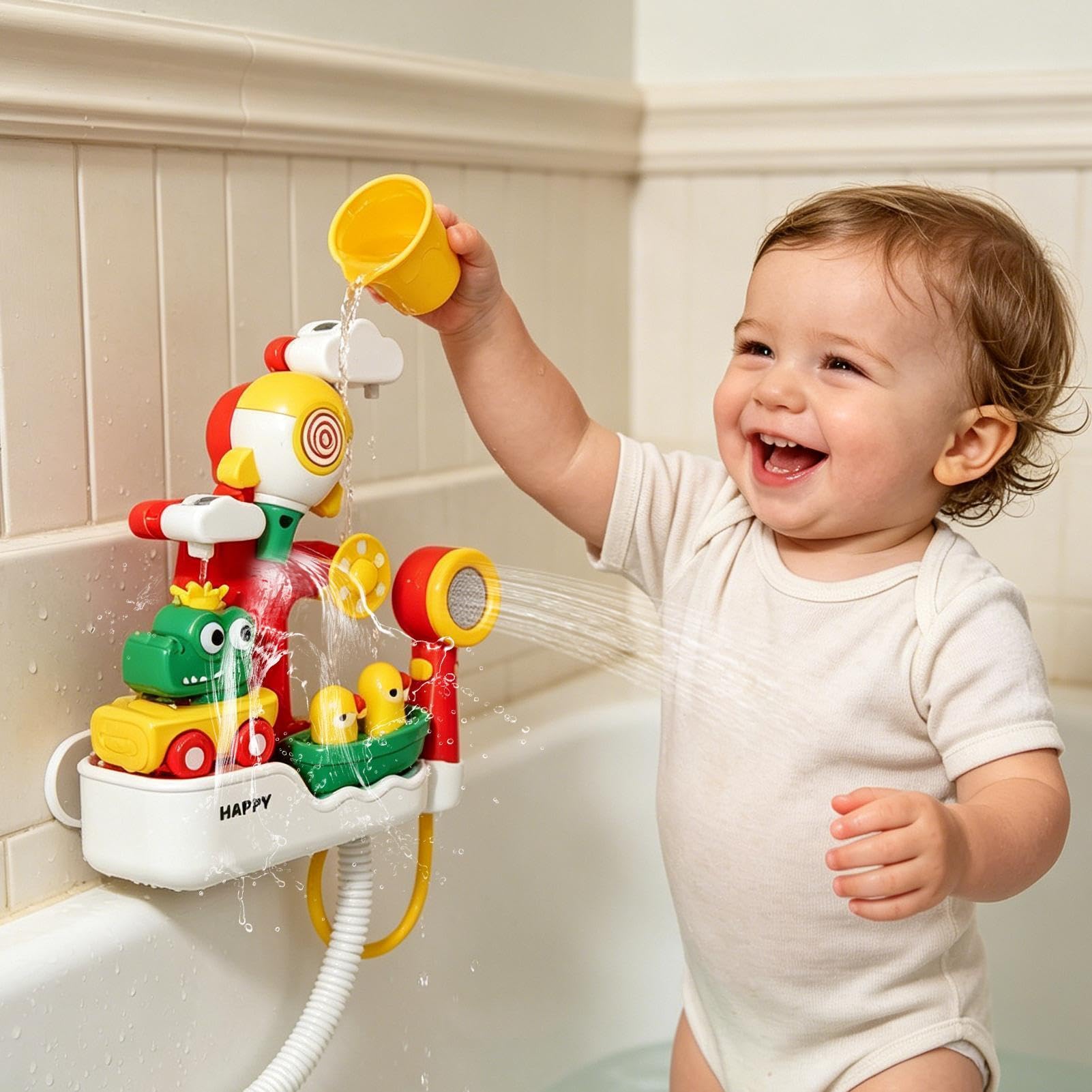 Bagno per i bambini | Educativi da Bagno - Gioco d'acqua con Doccetta per | Adatto per la casa del bagno esterno come regali di festa per ragazzo