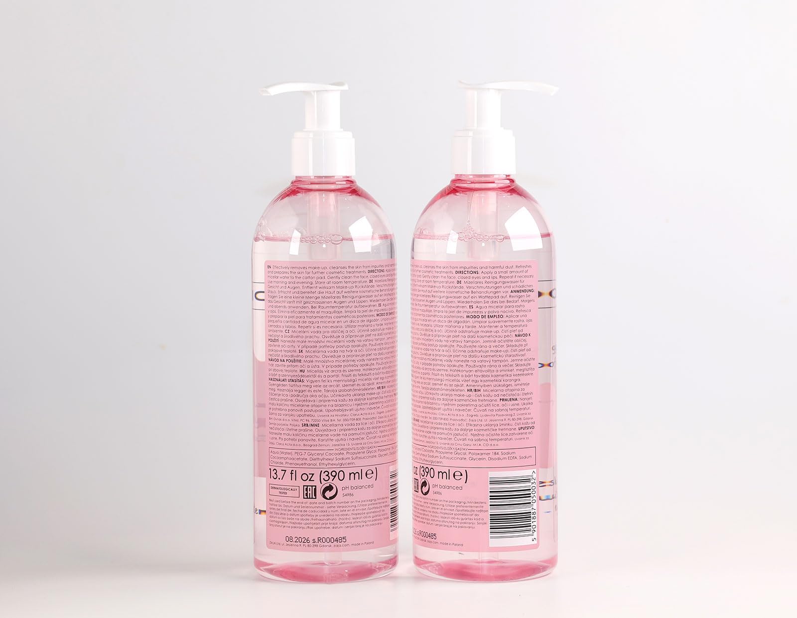 Ziaja Agua Micelar para Rostro y Ojos 390ml