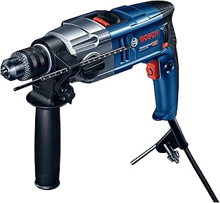 Bosch GSB 20-2 RE Heavy Duty Corded Electric Drill, 800W, 2.5 kg, 5.2 Nm, 3,000 rpm, 13 mm chuck, Metal Gear, 2 Gear Funct...