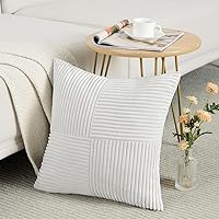 Vista 93 de Fancy Homi - Paquete de 2 fundas de almohada decorativas gris azul pequeño de 14 x 14 pulgadas para sofá, cama, sofá, rústico, estilo granja