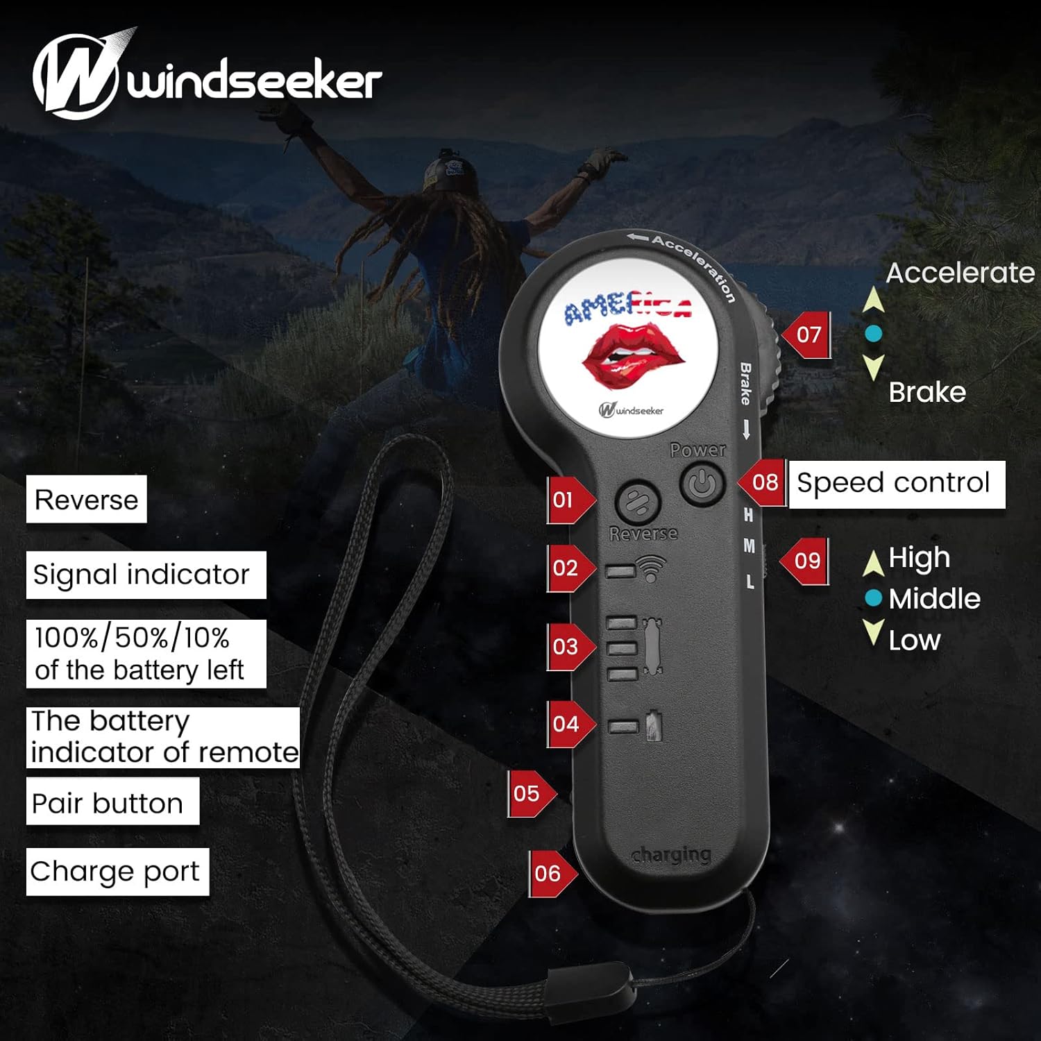 Best Cyber Deals 🔥 Windseeker Electric Skateboard with Light，Electric Longboard with Remote Control for Adults, 900W Dual Motor, 27 MPH & 21.8 Miles Range, 6+2 Maple and Carbonized Bamboo，Max Load 330 Lbs