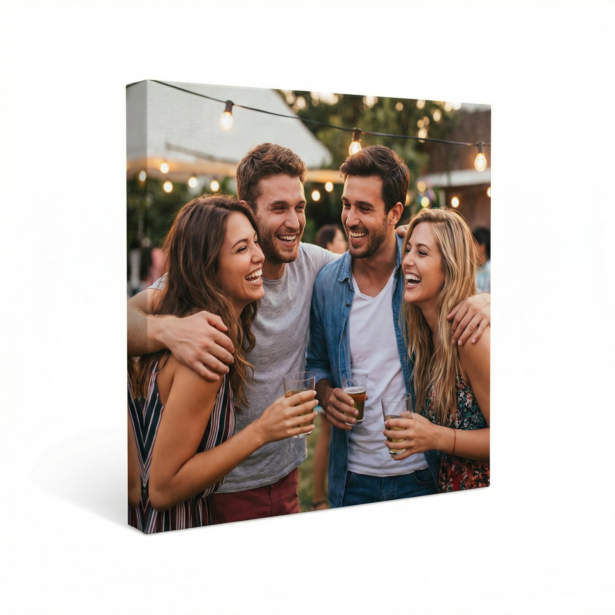 Custom Canvas Prints - 12x12 Inches, Upload Your Photos into Framed Wall Art, Personalized Digitally Printed To Canvas, Perfect for Home Decor College Gifts Keepsakes Family Pets (Made in USA)