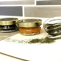 Vista 5 de Mini tarros de vidrio pequeños con tapas de hojalata – 0.5 oz (paquete de 24) – Tarros de almacenamiento vacíos multiusos