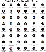 Vista 9 de Galaxy Projector Disc – Ultra HD Projector Slide, Compatible Galaxy Projectors and Model SKE-TKQ01 & BL-DQY02 Projectors – 6 Disc Set