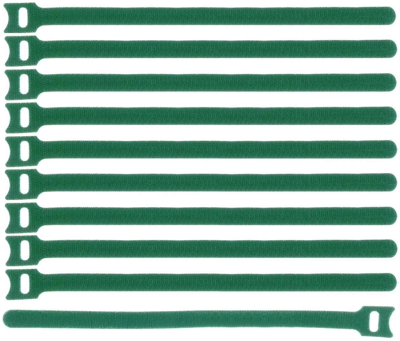 200 x Klettkabelbinder 300 x 28 mm Grün - Klett Kabelbinder Kabel-Klettband - Wiederverschliessbar/Wiederverwendbar (200, 300 x 28 mm Grün)
