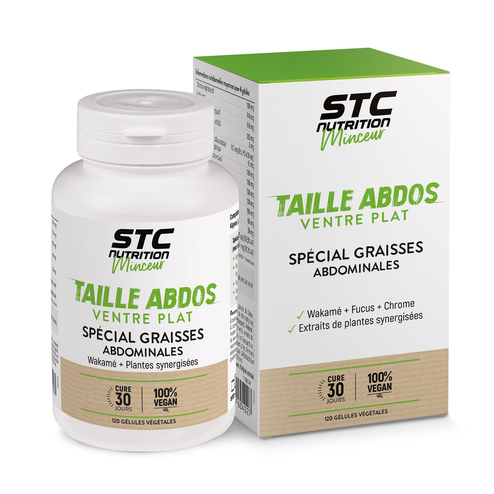 STC NUTRITION - Pack perte de poids express - Hydroxyblast + Drainaxyl Fruits rouges + Taille Abdos Ventre Plat - Programme minceur intensif 10 Jours - Brûleur de graisses, Drainant & Capteur