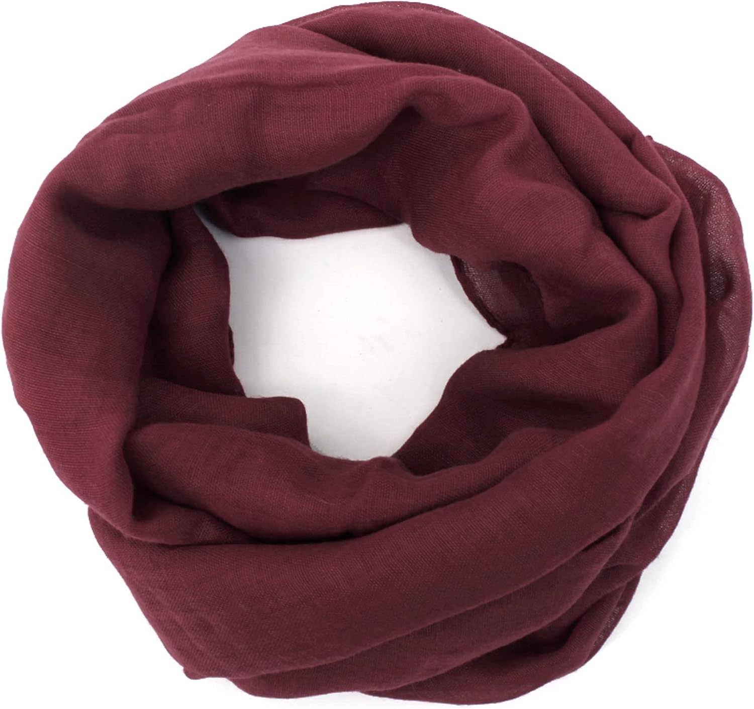 LABANCA Soft Scarves Cotton Linen Lightweight Scarf Solid Color Long Scarf Linen Neck Scarf for Girls Boys