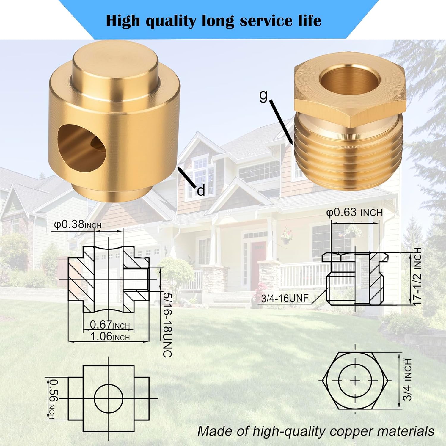 (Only Parts Kit) Yariwiz Frost Proof Yard Hydrant Parts Kit for Yard Garden Farm Pasture Irrigation