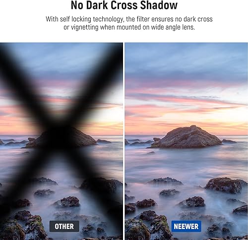 Miniatura 4 de NEEWER Filtro ND variable de color verdadero de 2.283 in ND2-32 (1-5 paradas) Filtro de densidad neutra limitada con putter, vidrio óptico HD