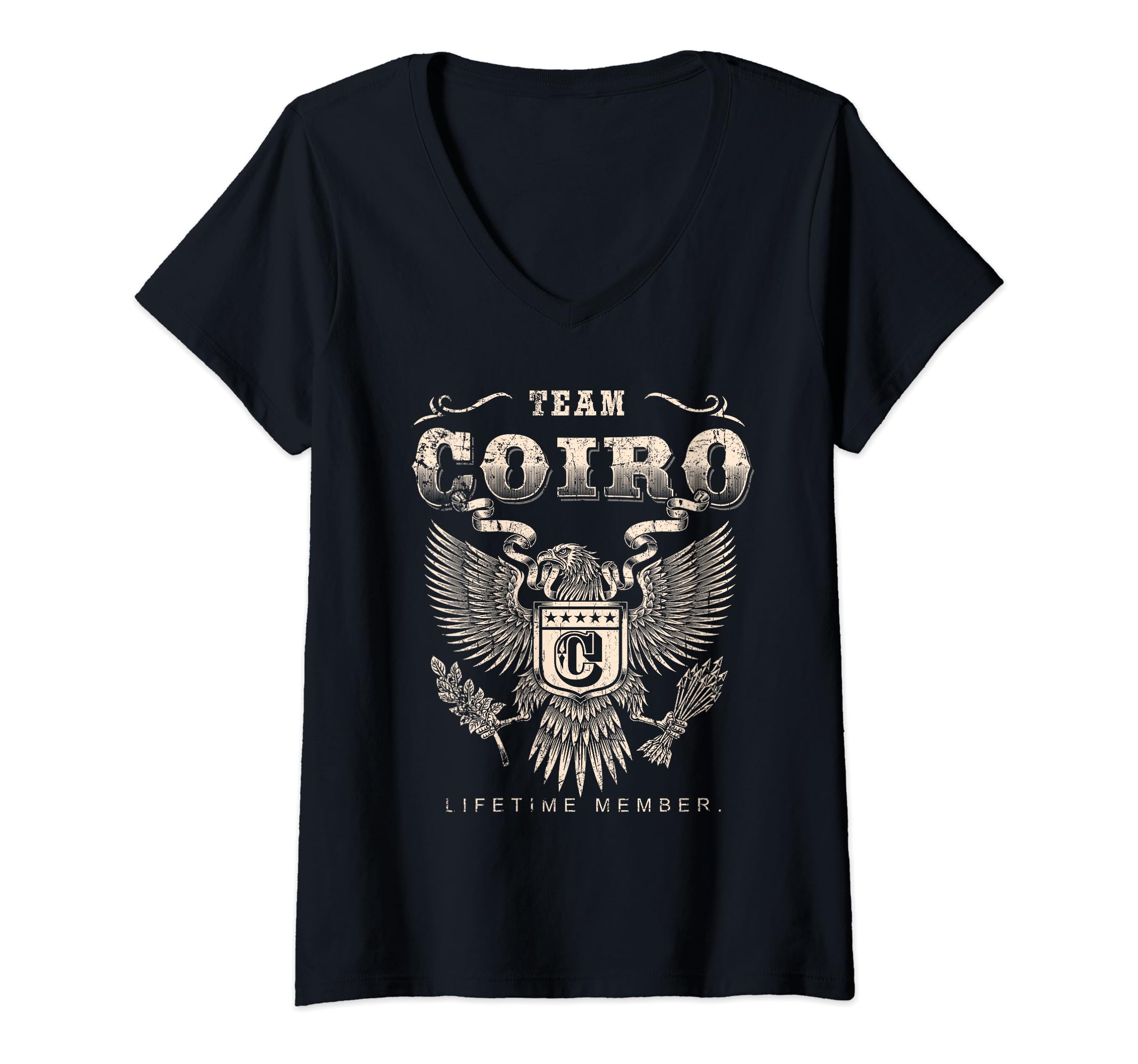 Womens Team Coiro Lifetime Member - Coiro Name V-Neck T-Shirt