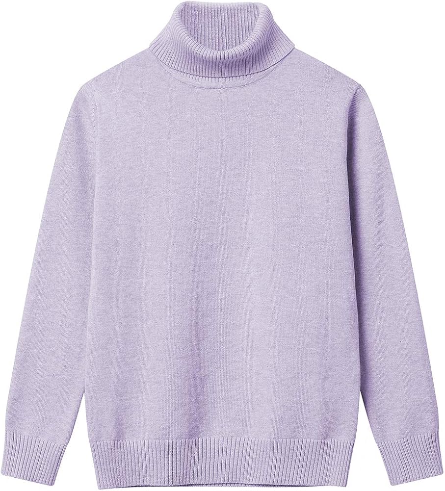 Girl Turtleneck Sweaters Pullover Knitted Long Sleeve Solid Color Kids Winter Tops Clothes: Clothing, Shoes & Jewelry