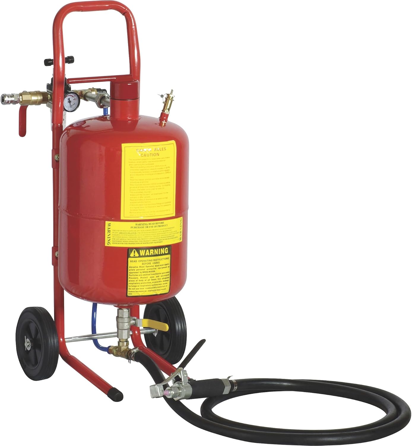 Allsource Roll-About Abrasive Pressure Blaster with Deadman Handle - 20-Lb. Capacity, Model Number 41001