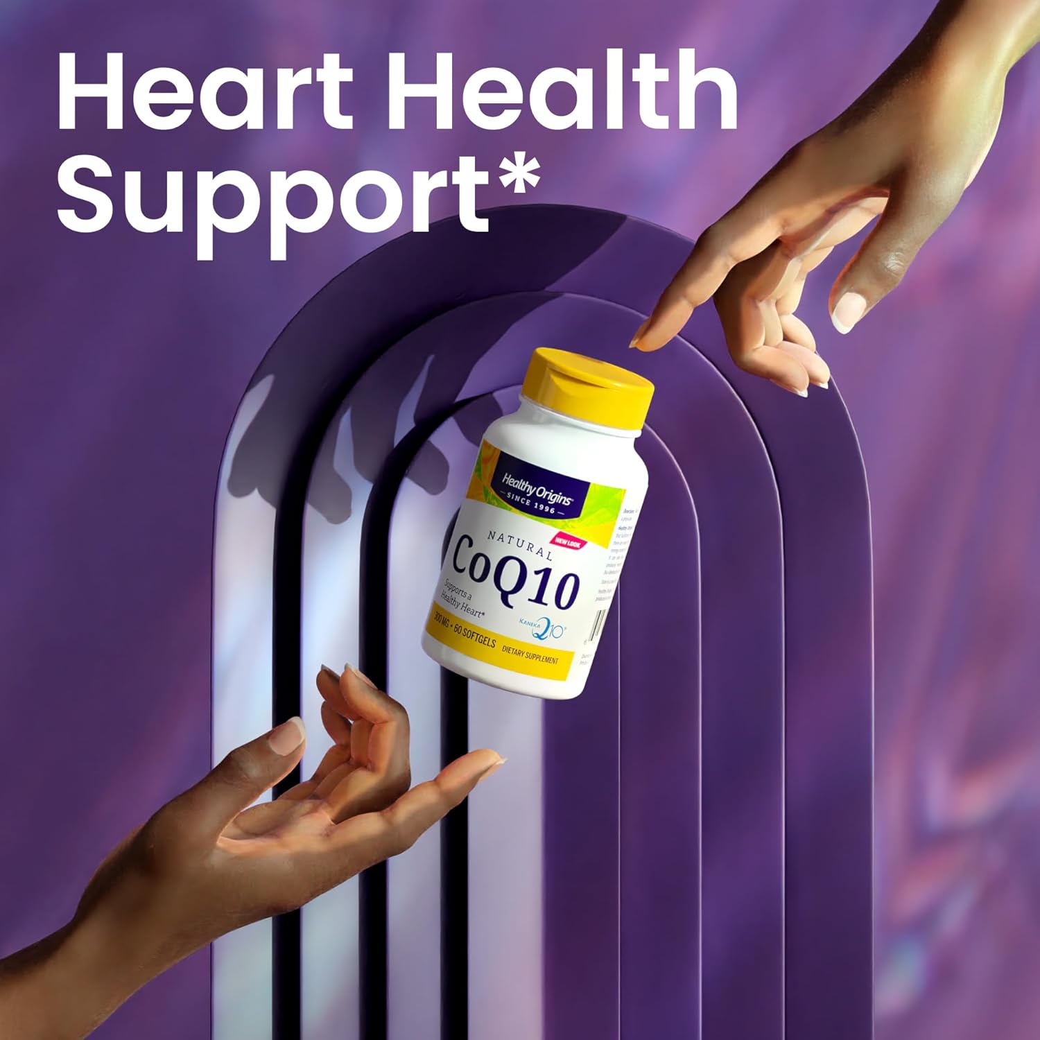 Healthy Origins® CoQ10 300 mg – Natural Trans-Isomer Ubiquinone – Yeast Fermented, Supports Heart Health & Cellular Energy – Non-GMO 150 Softgels - Image 3