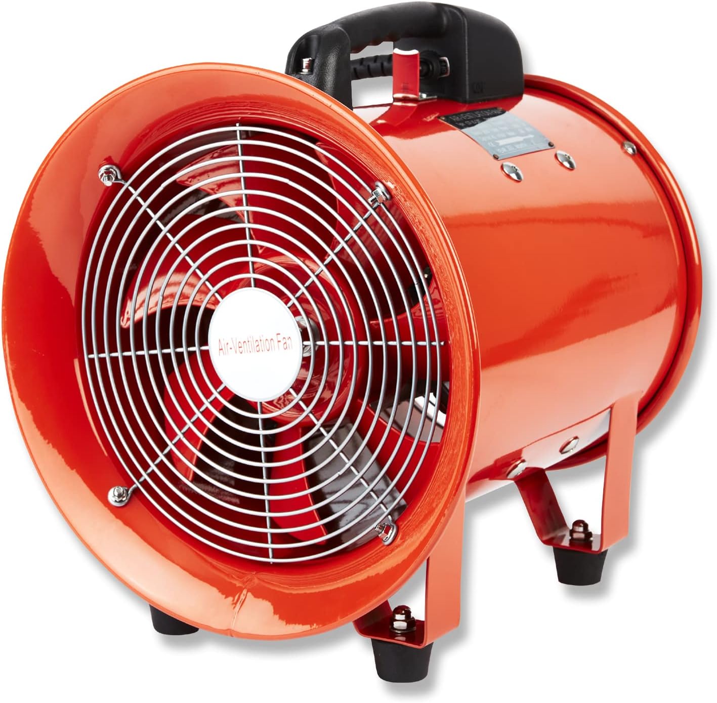 Industrial Portable Ventilation Fan Air Mover Workshop Dust Fume Extractor Axial Metal Blower 110V Heavy Duty Commercial 12'' 300mm 16'' 400mm (12" Inches - 300mm)