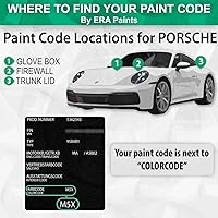 Vista 2 de ERA Paints L041/A1/741/9010 - Pintura en aerosol de retoque automotriz para PORSCHE Exact Match - Kit esencial de 2 K