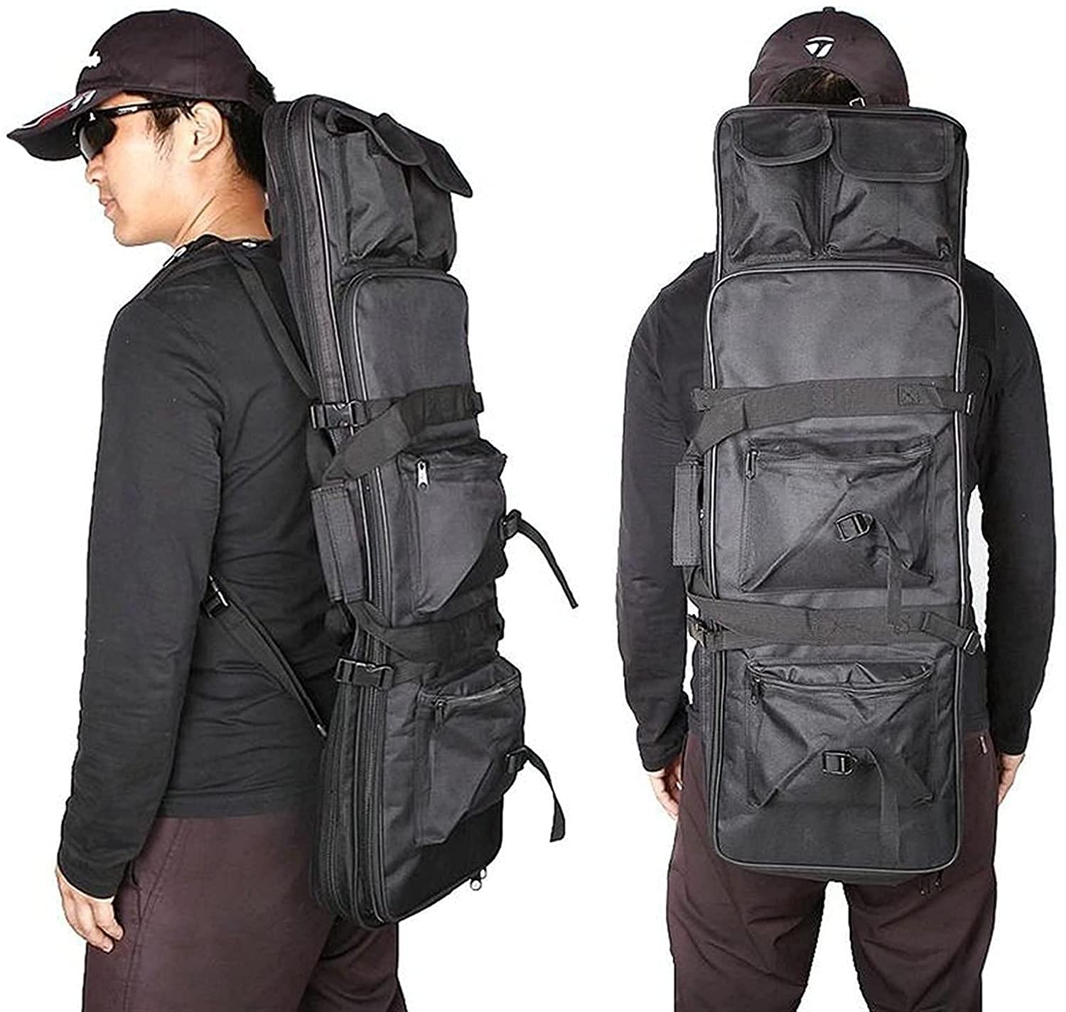 Custodia Tattica per Fucile, Fodero Porta Fucili Imbottito, Resistente e Impermeabile, Borsa per Fucile da Caccia, Softair, Tiro, Spedizione di Caccia, Supporto al Poligono, Paintball,85cm/33.5in-B