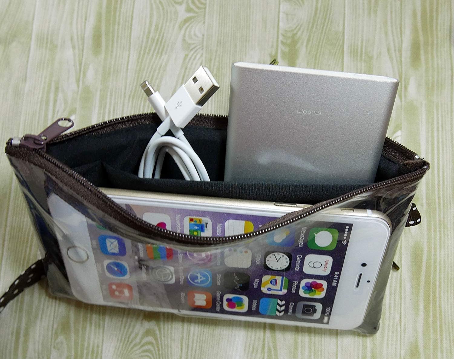 Tainada Phone Wristlet Purse 2 in 1 Pouch w/Clear View Window Touch Screen & Detachable Neck Strap Lanyard, Wristlet Strap for iPhone 16/15 Pro Max, 16/15 Plus; Samsung S24+, S23, A54 (Purple) - Image 5