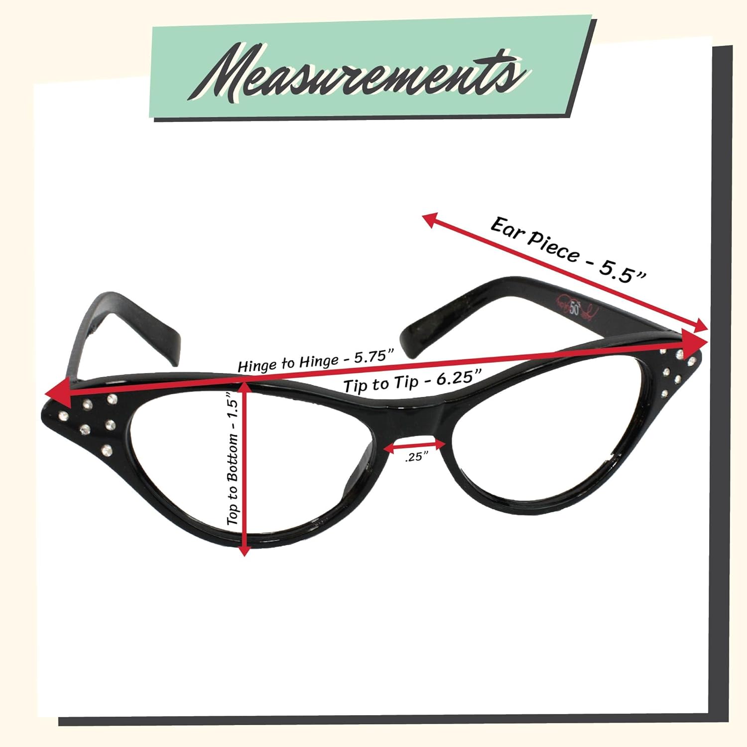 Miniatura 5 de Hip Hop 50s Compra gafas de diamantes de imitación para mujer con ojo de gato