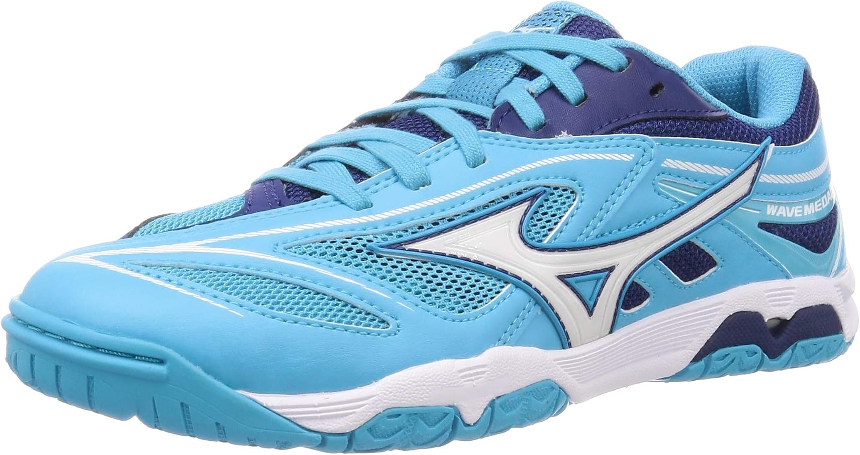 MIZUNO - mizuno/ミズノ★ウエーブメダル６★ライトブルー×ホワイト×ブルー★26.0 Amazon | [MIZUNO(ミズノ)] 卓球シューズ ウエーブメダル 6 ライト