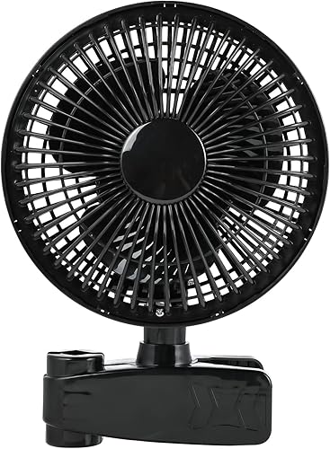Miniatura 9 de HealSmart Ventilador de clip, ventilador de tienda de cultivo de 6 pulgadas, ventilador de mono, ventilador de montaje en pared con ángulos