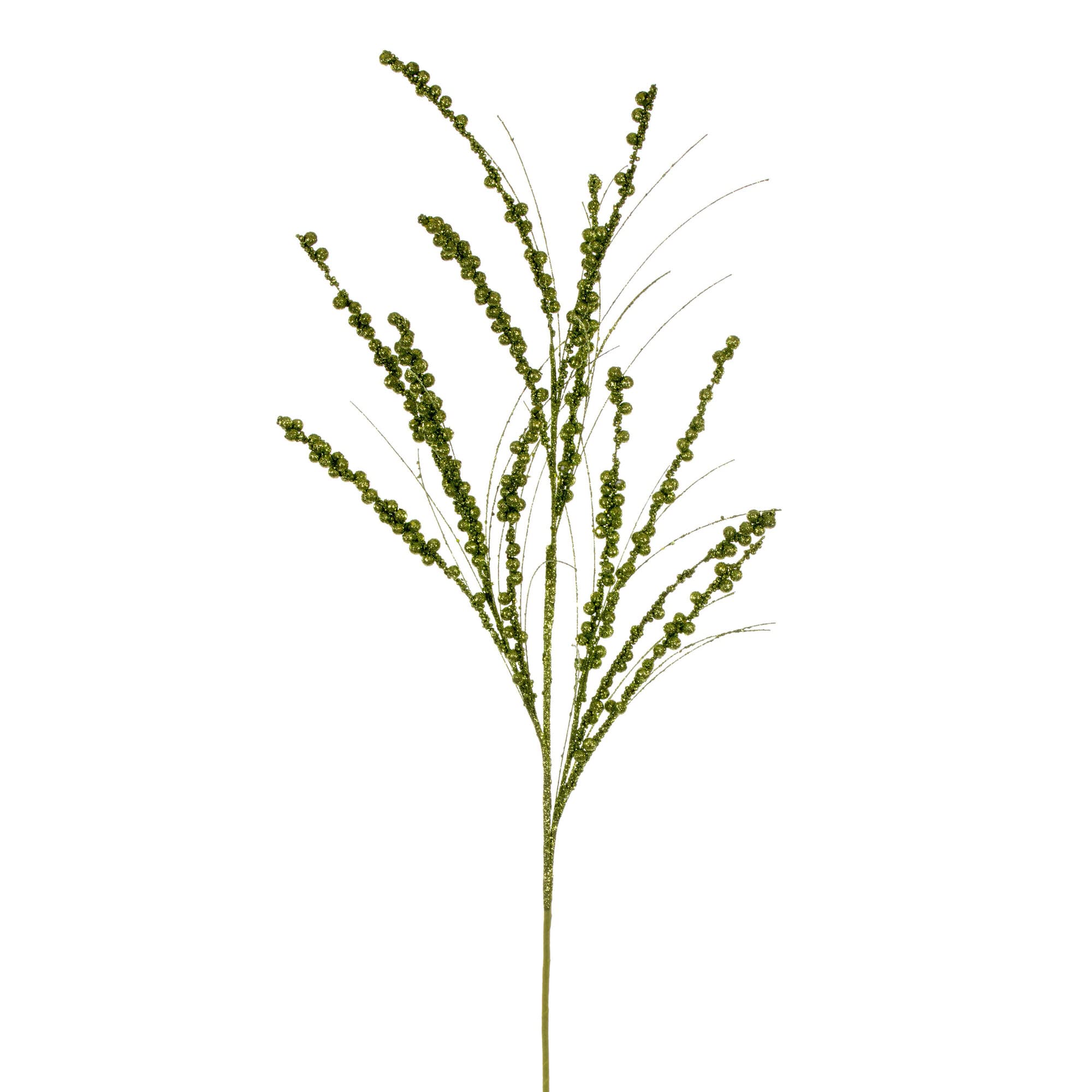 Vickerman 91,4 cm Limettenbeeren-Zweig-Glitzer-Spray, 6 Stück pro Beutel.