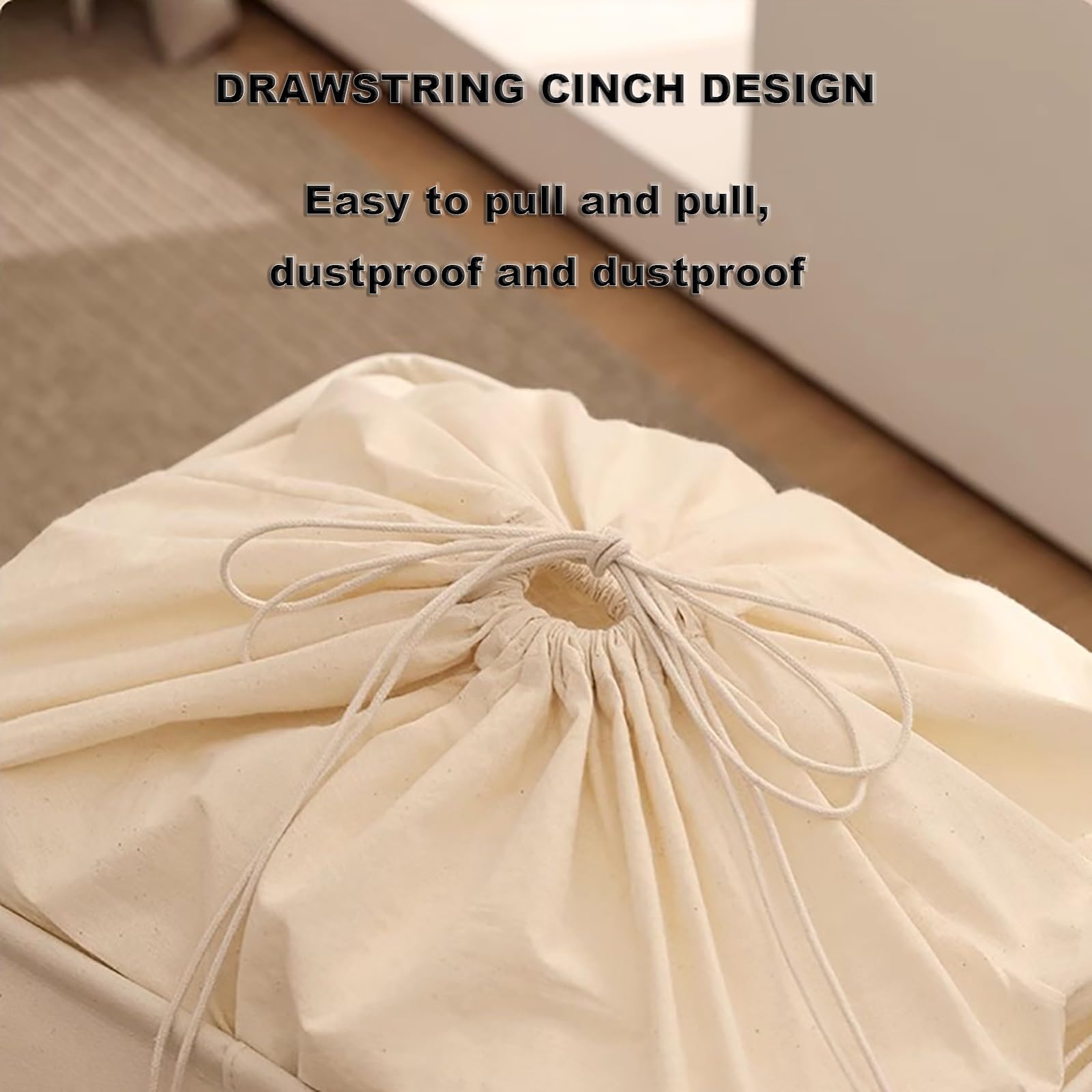 DOSSAE Bolsa Impermeable Extra Grande,Bolsa de Transporte y Mudanza,Bolsa de Almacenamiento de Ropa Plegable,Caja Almacenaje Ropa con Asa Reforzada y Cremallera Robusta. (Size : 50x40x46cm)