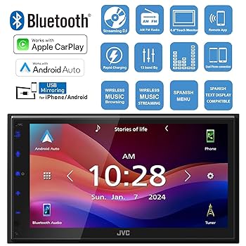 Amazon.com: JVC KW-M595BT Double DIN 6.8