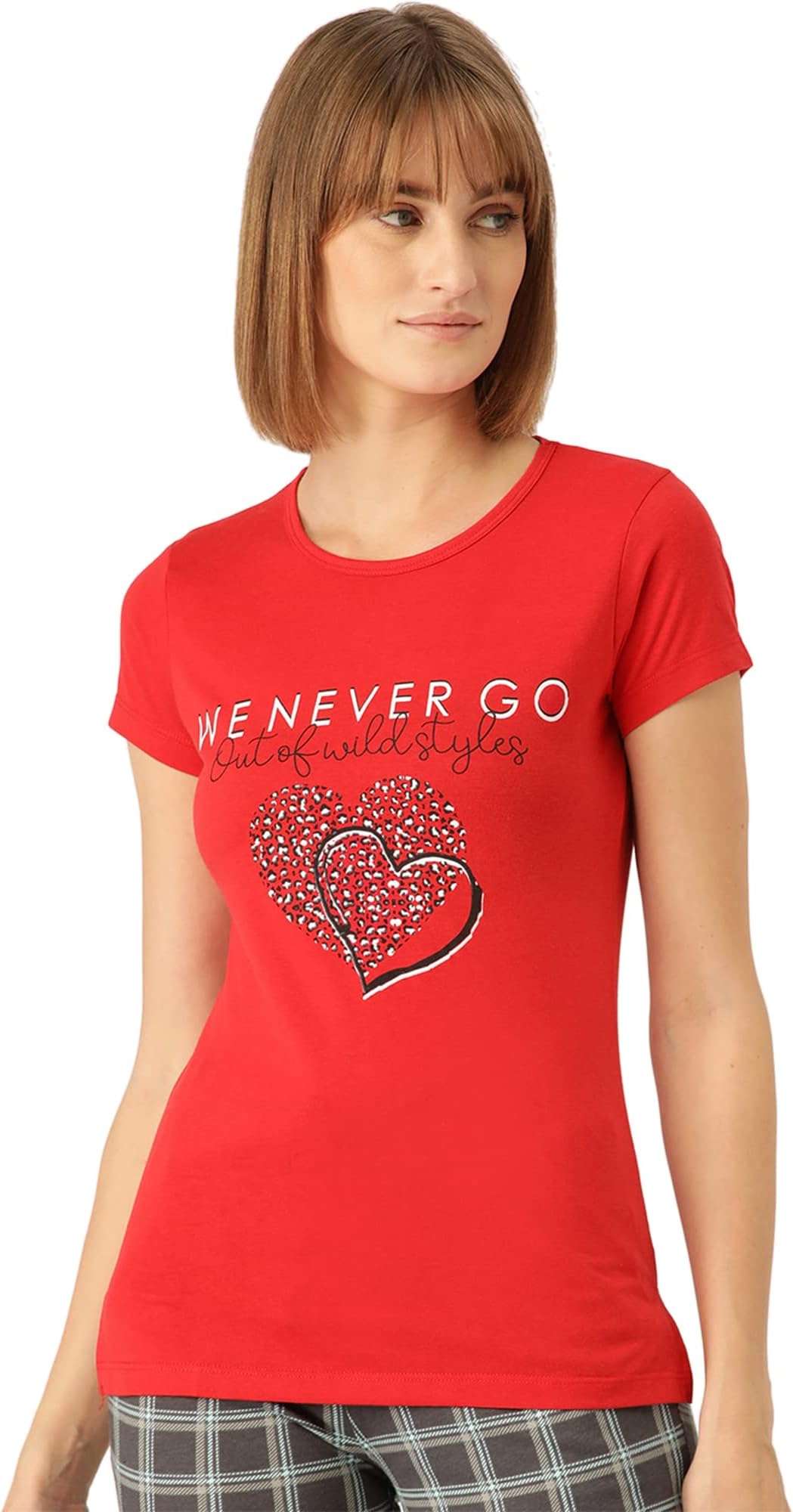 Sweet Dreams Women's Cotton Printed T-Shirt (F-LLT-510A)