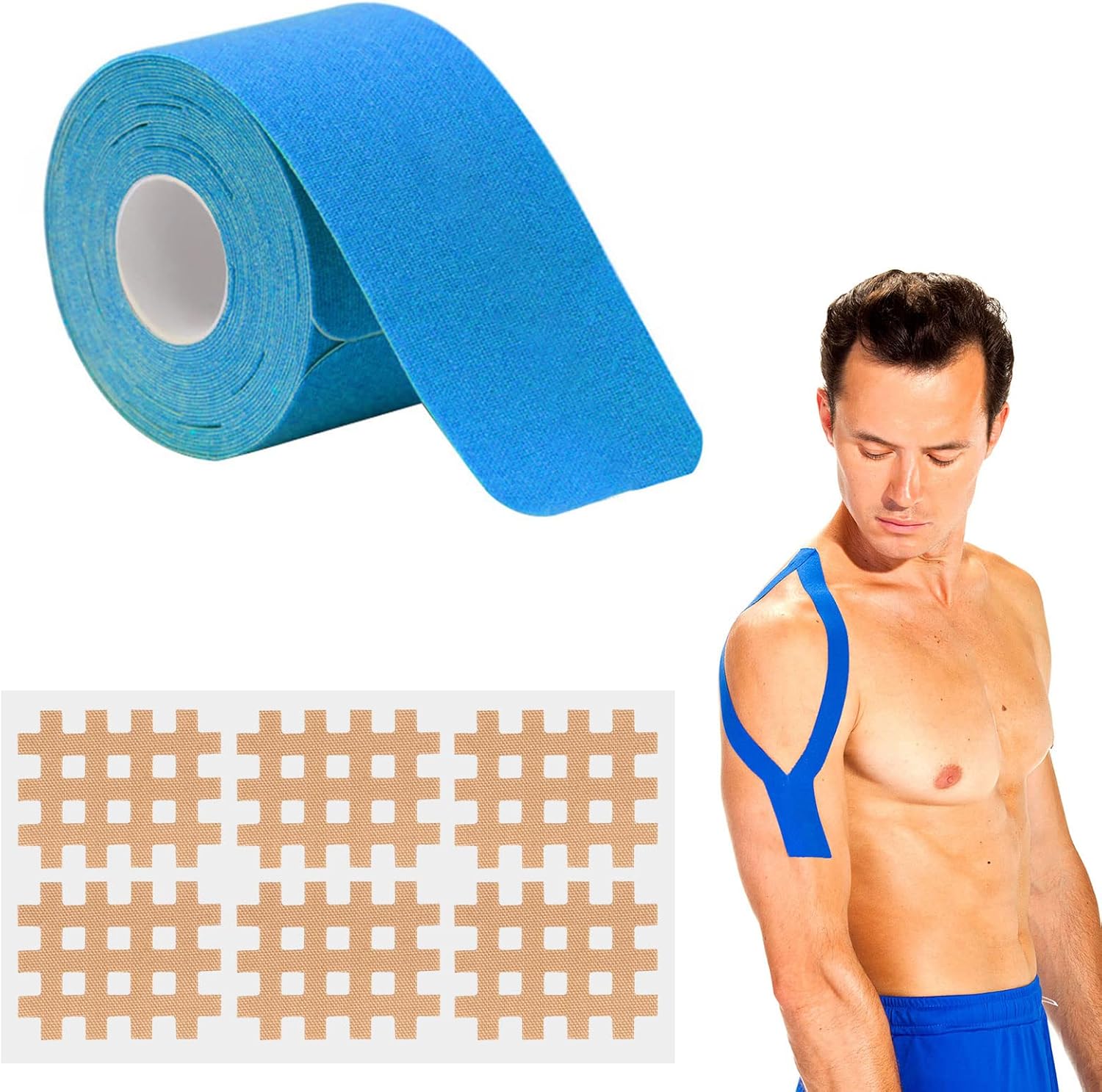 Nastro Kinesiologico,Kinesio Tape,Tape Kinesiologico Muscolare,Tape