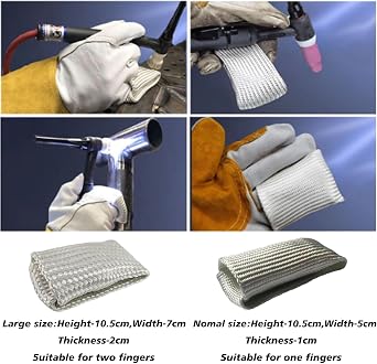 Xinhan Parts Fibreglass Welding Finger Protect Heat Shield More Safe For Welding Job Industrial Grade Safety Protect
