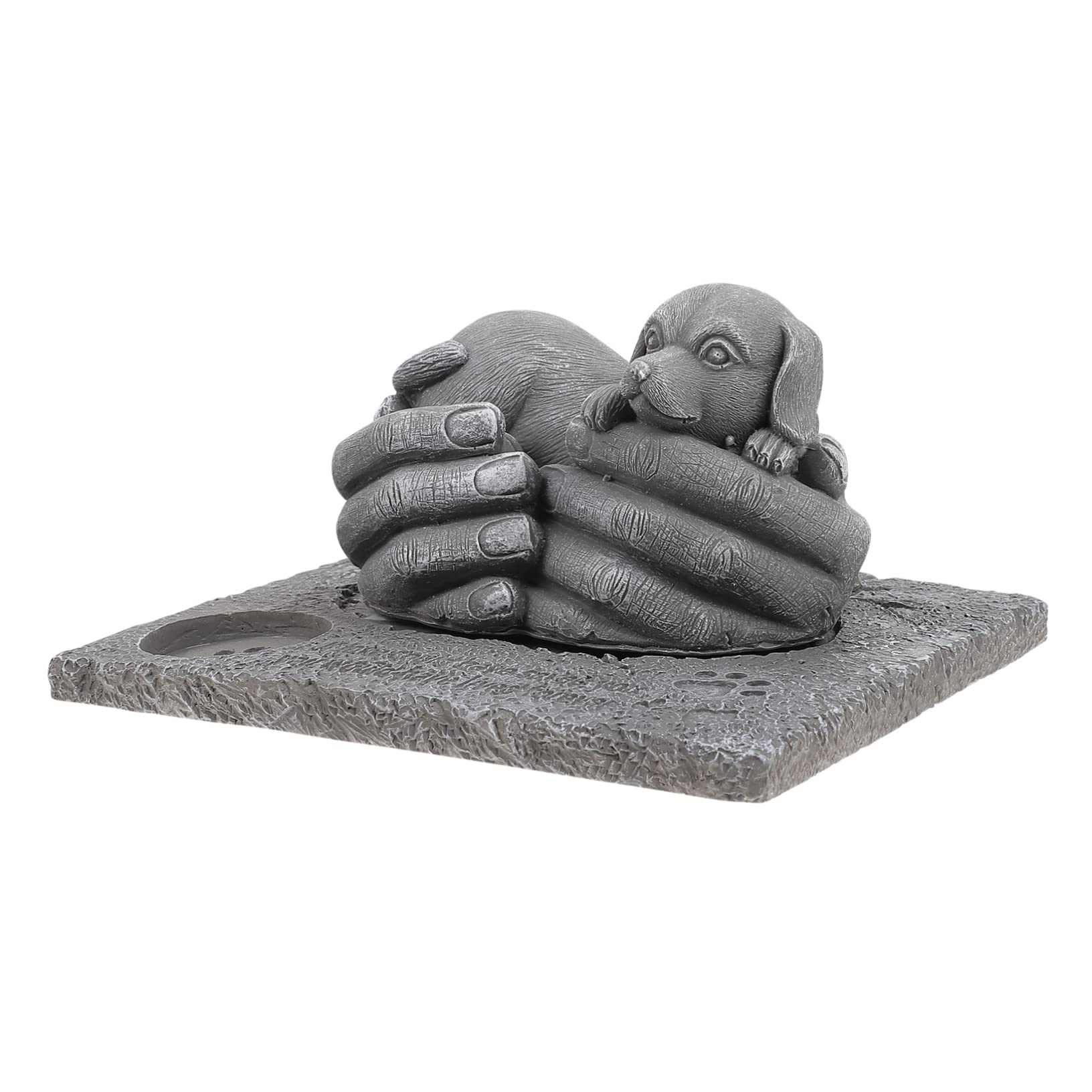 Beaupretty 2 Piezas Lápida Sepulcral Candelabros Cónicos Escultura De Mascotas Lápidas para Perros Marcadores De Lápidas De Gato Lápidas De Perro Resina Perro Mascota Suministros De Mascotas