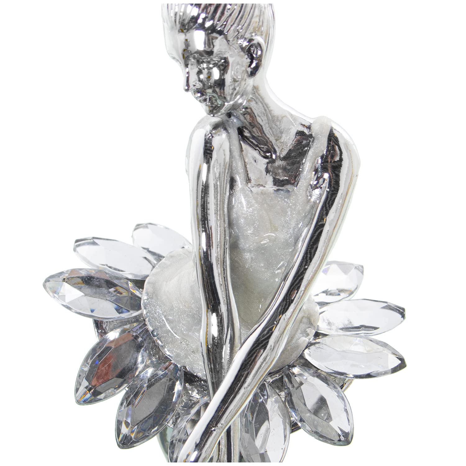 AlexandreHouse Figure Resin Balarine Plateada 8 x 7 x 26 cm, Multicolour - Image 4