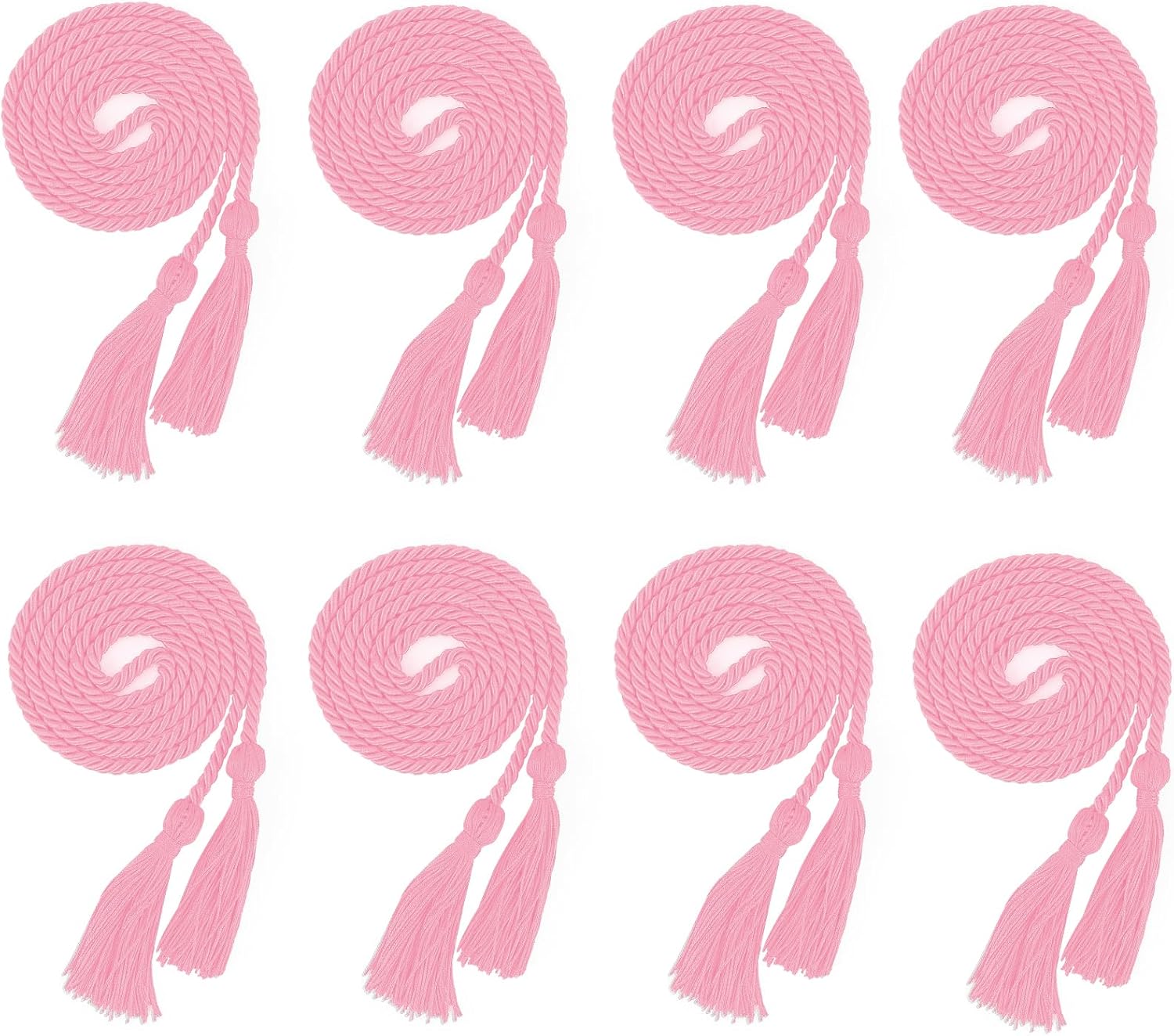 Amazon.com: Graduation Cords Pack 8 PCS Honor Cords Ropes Pink Grad ...