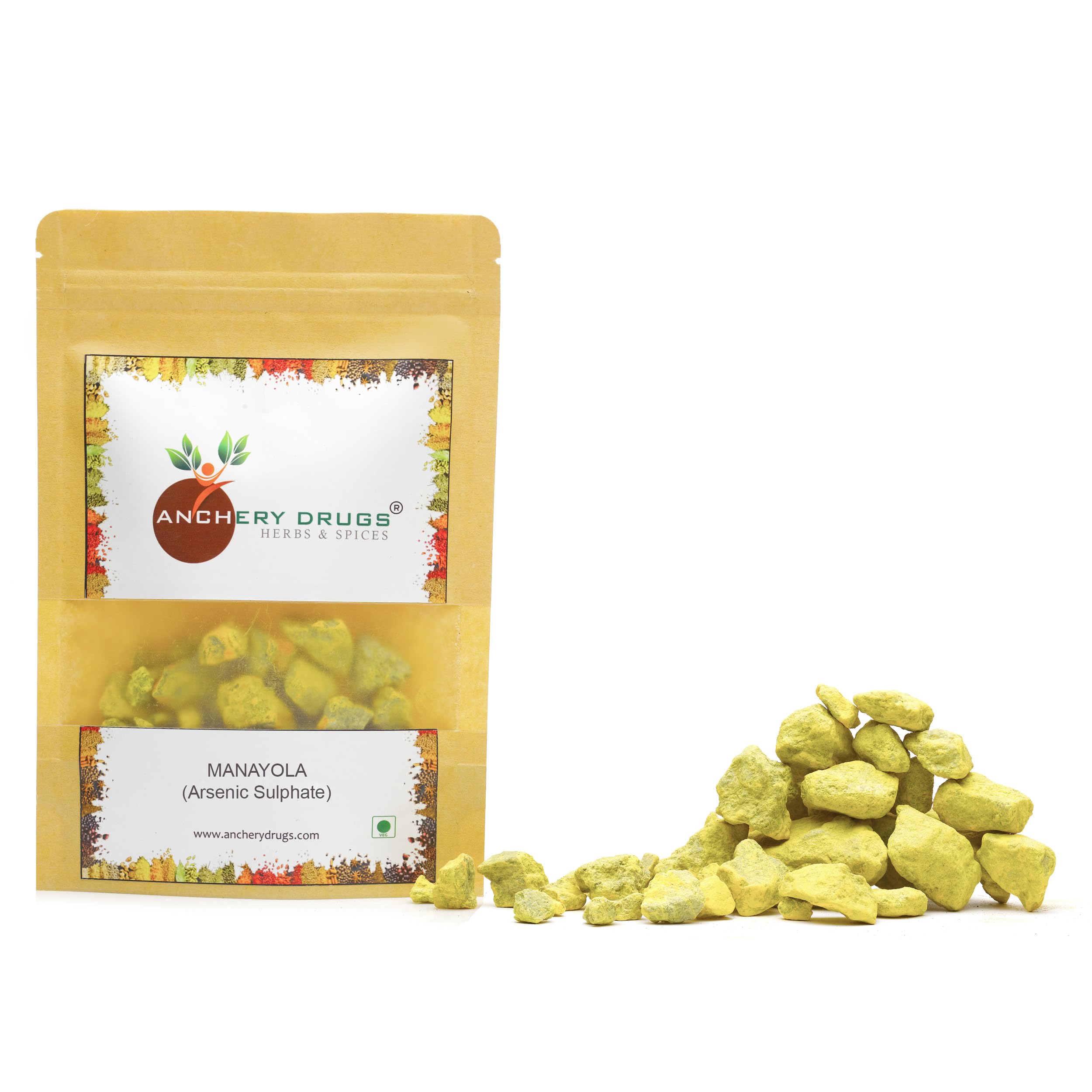 ANCHERY DRUGS Manayola, Aresenic Sulphate, Hartal Warki (250 gms)