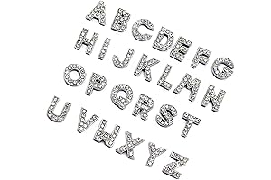 Alphabet Crystal Letter Slide Charms for DIY Jewelry
