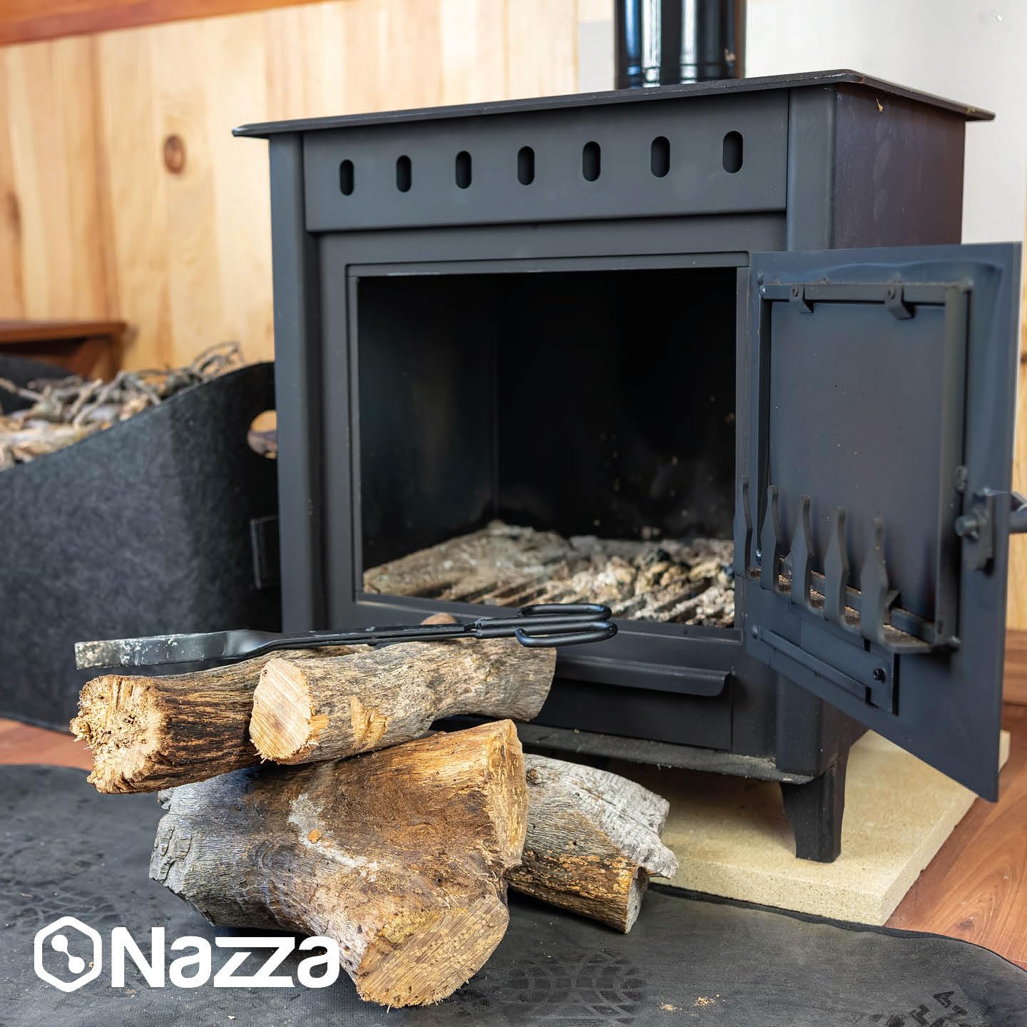 Nazza Pintura Anticalórica Negra Mate - Pintura Alta Temperatura (Hasta 650ºC) - Pintura especial para Estufas, Pinzas Freno, Chimeneas, Hornos, Barbacoas o Motor - Formato 750ml