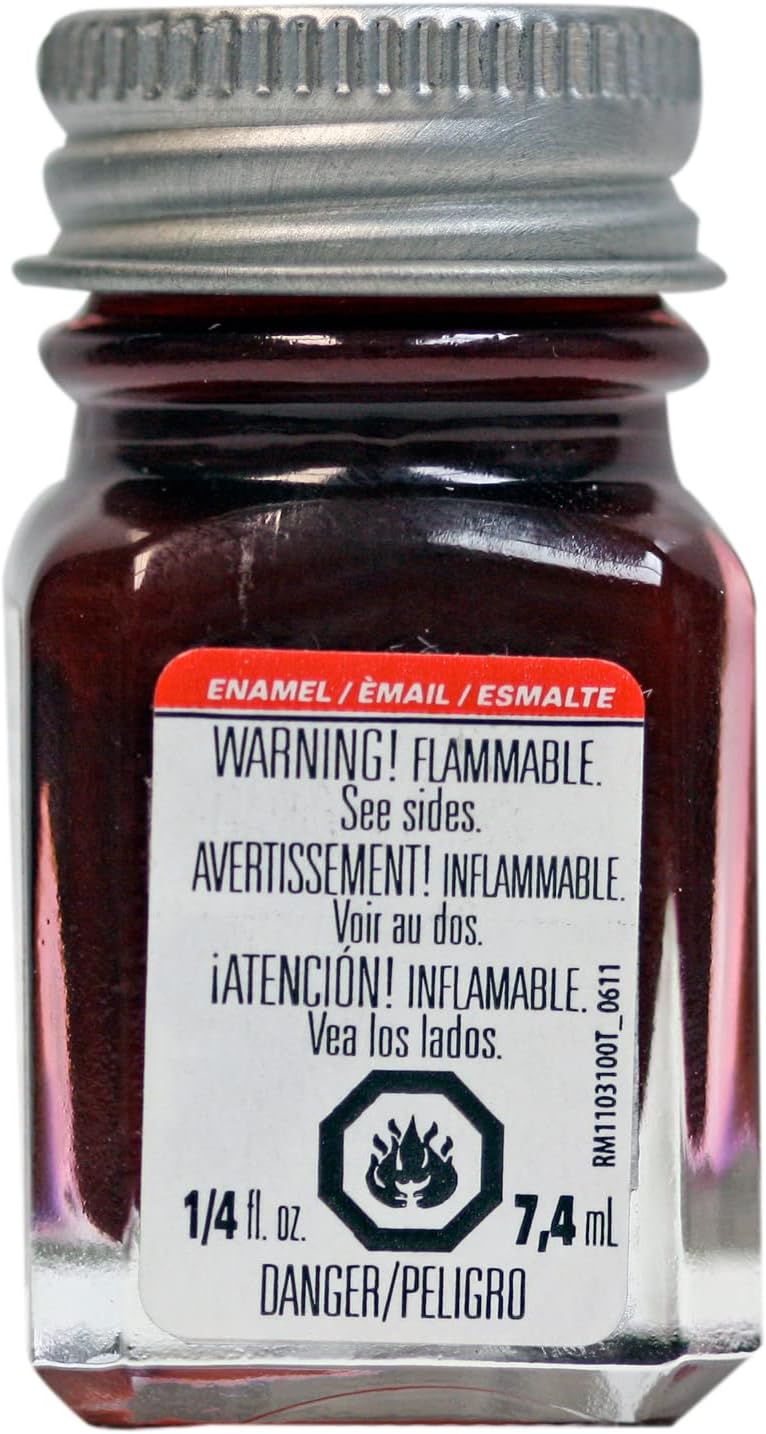 Red Metal Flake Testors Enamel Plastic Model Paint