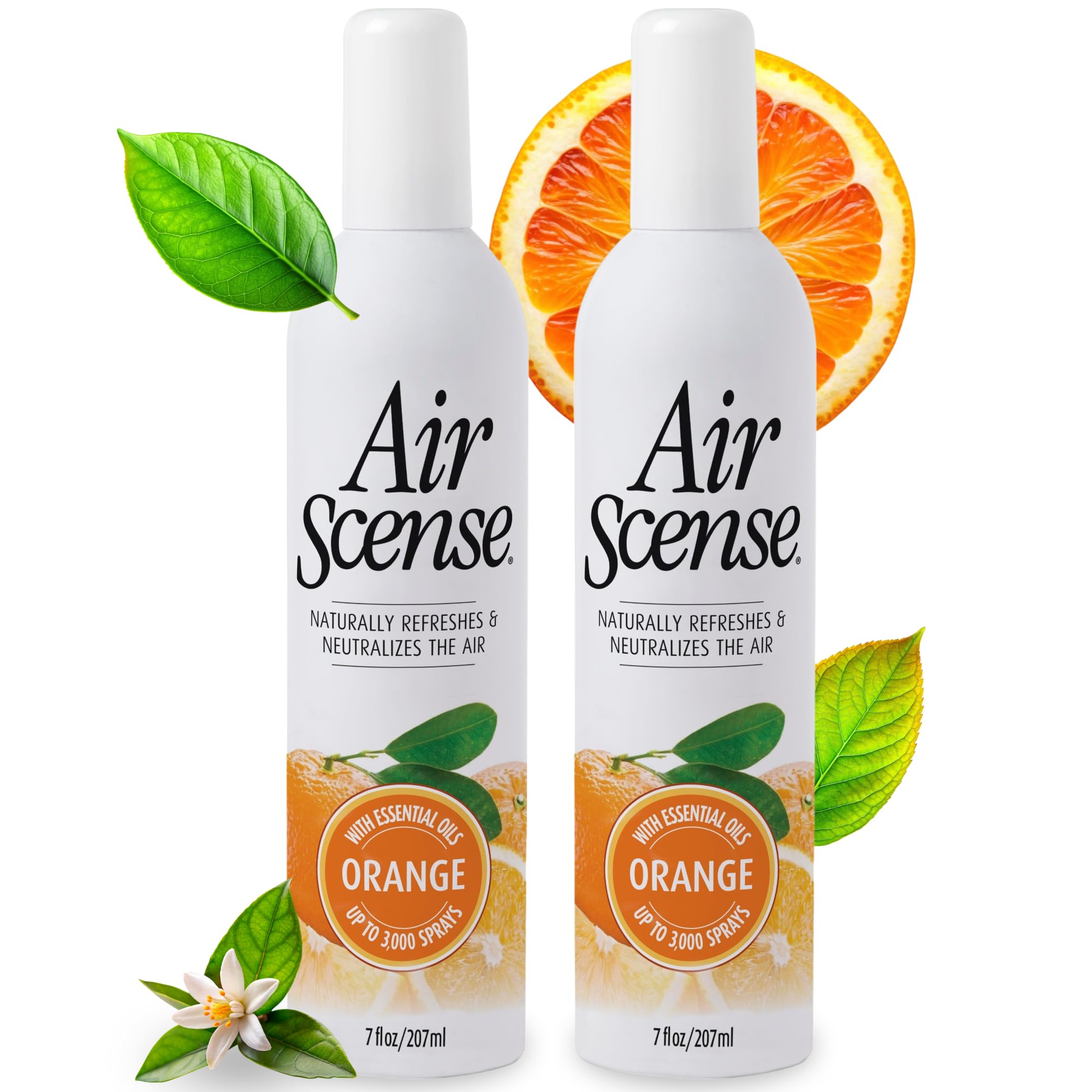 Air Scense Orange Natural Air Freshener, Room Spray, 2 Pack