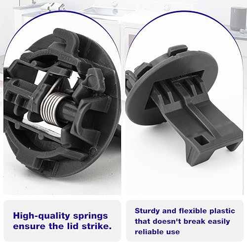Miniatura 3 de Arandela Tapa Bloqueo Strike W11457841 W11091027 Para Whirlpool Kenmore Maytag KitchenAid Fit Lavadora Puerta Tapa Strike Parts W11091027 AP6987306