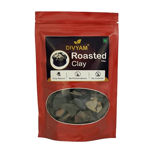 Yizika Divyam Indian Edible Roasted Clay 250g | Natural Bhutdo Khadi Mitti | Butter Soil Manure | Roasted Nakumatt Clay | 100% Natural, No Preservatives, No Chemicals (500 Gram)